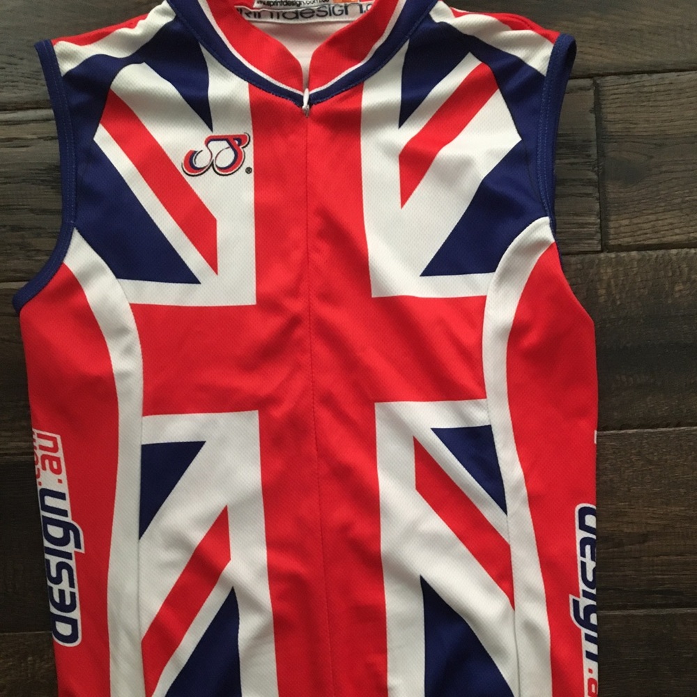 British flag cycling jersey